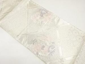 格天井に鳳凰・打出の小槌模様織り出し袋帯